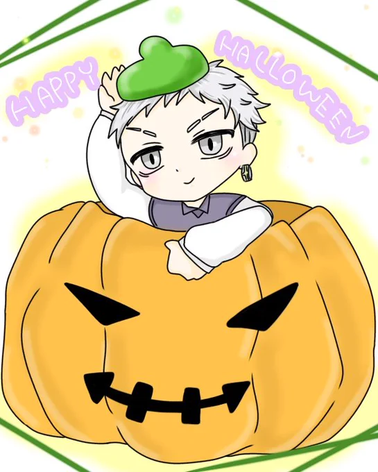 ちょっと早いけどハロウィン三ツ谷君描いた～! 