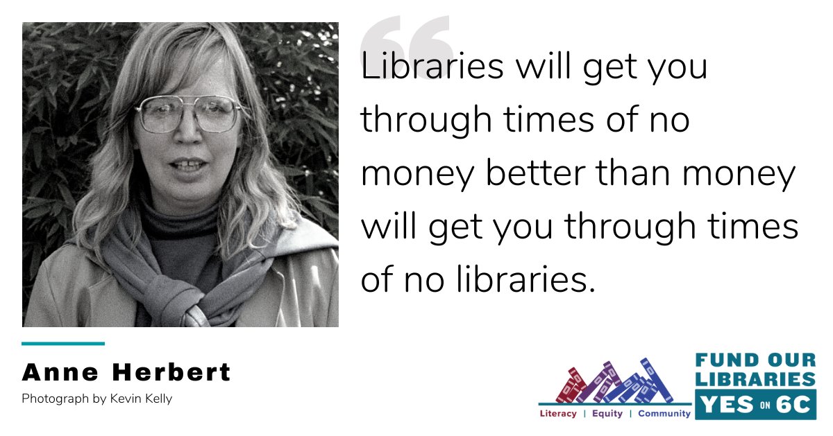 YES on 6C: #FundOurLibraries (@welovebplibrary) on Twitter photo 