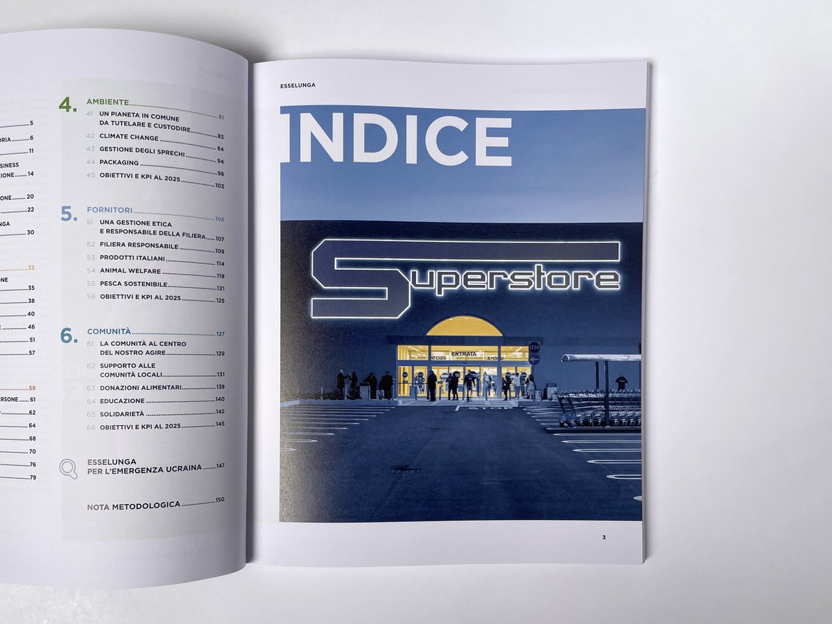 visualmade's tweet photo. @Esselunga’s Sustainability Report represents the main reporting tool for #environmental and #social performance and it provides all stakeholders with a complete and transparent view of the #sustainabilitystrategy.

#project #sustainability #esselunga #sustainabilityreport https://t.co/Ux2VcFc3cE