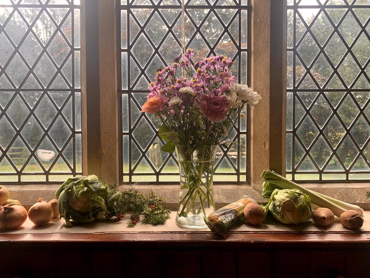 A lovely harvest service and supper in our village church this weekend.