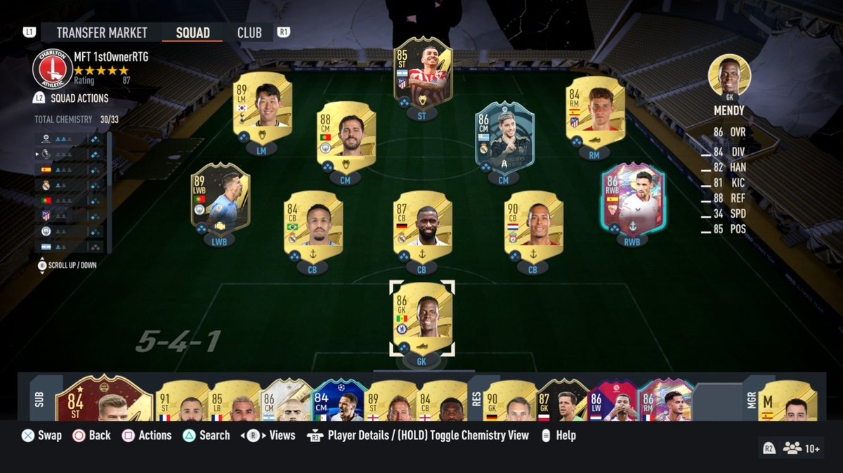 MattFUTTrading's tweet photo. So it's safe to say, Gold Upgrades > 78+s yeah?
We'll load up ~25 today for a small send before we descend into absolute Rivals degeneracy this evening, chasing Div 1 & Elite!
This is the #FirstOwner team we'll be running! https://t.co/3rOayN4W7E