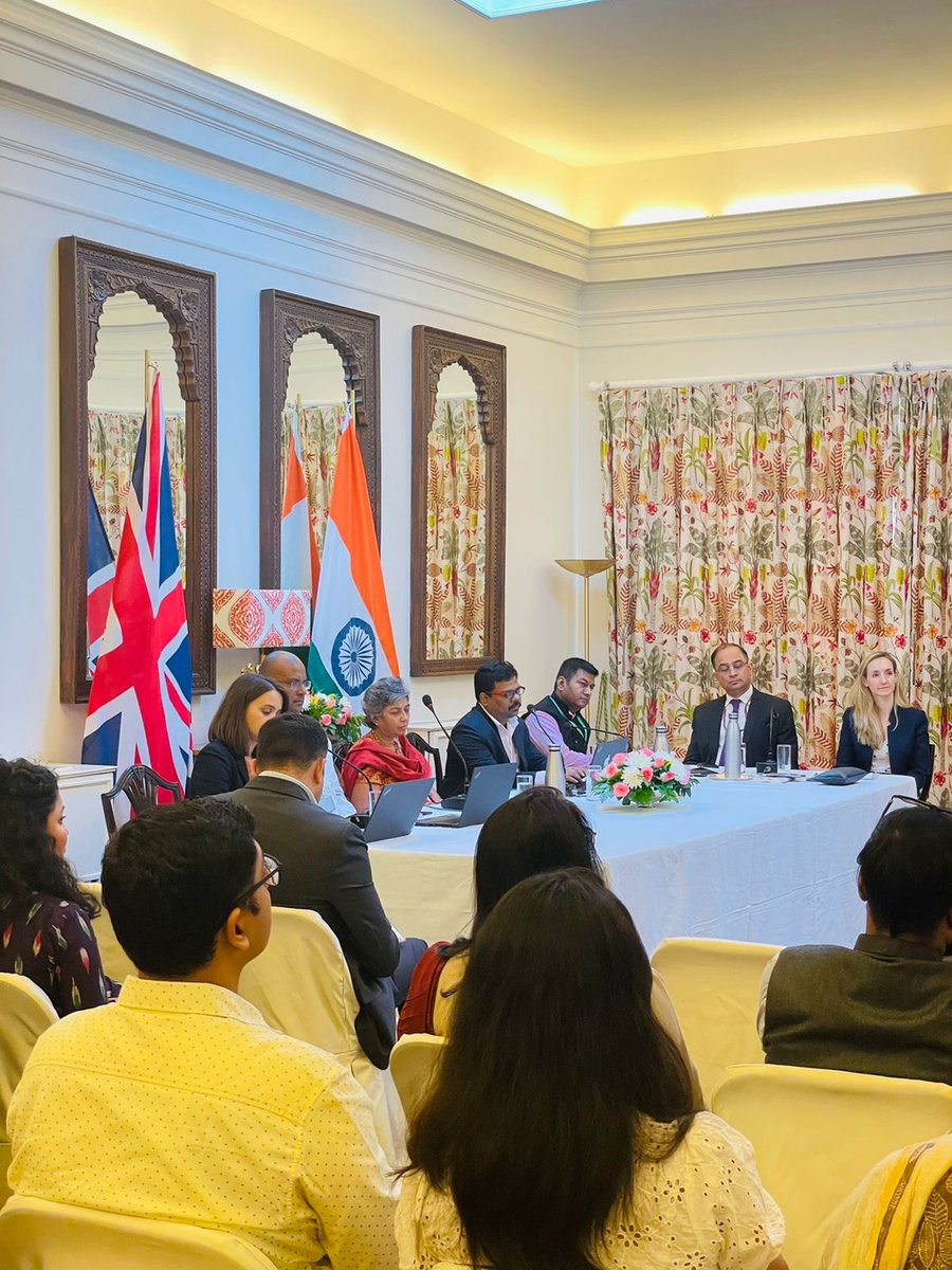 Ashwani_IFS's tweet photo. Today @MEAIndia &amp; @UKinIndia organised Early Market Engagement on 🇮🇳🇬🇧Global Innovation Partnership,  a new development partnership initiative. Large participation both on/off-line from Indian &amp; int'l potential partners. Another step on this new road to sucess!
@sandiplomat https://t.co/HTzcP99VT0