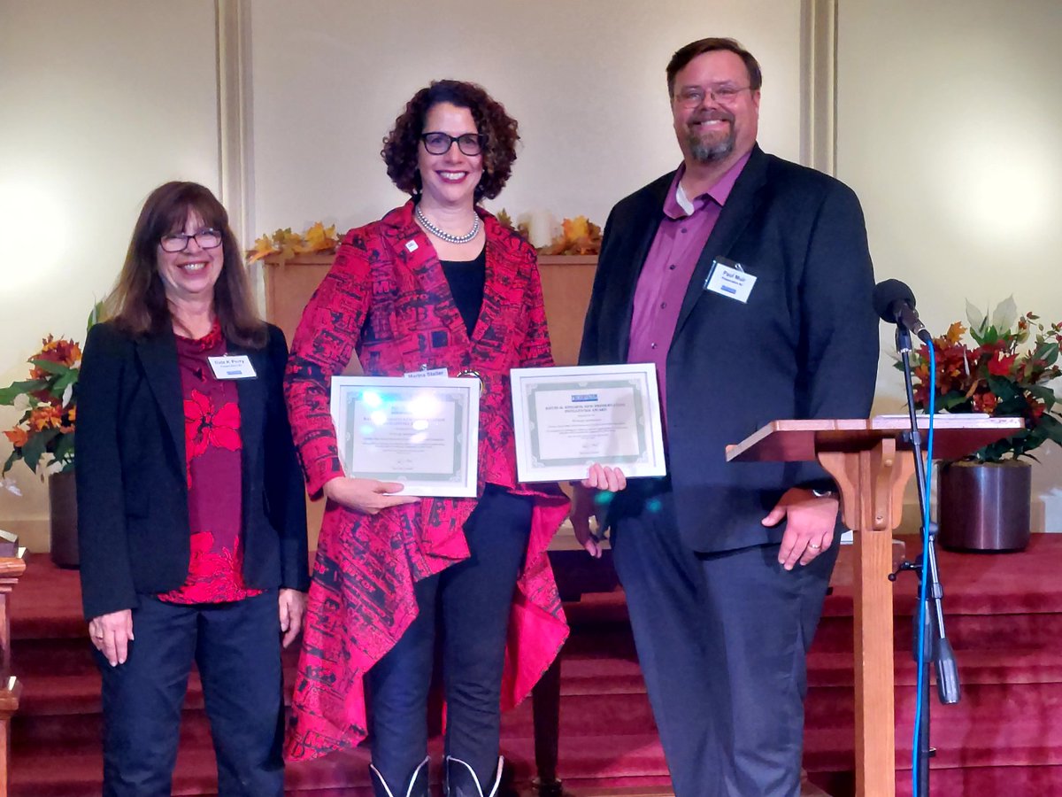 DIGroupArch's tweet image. Thank you to Margaret &amp;amp; Karl for joining us to celebrate &amp;amp; for being so supportive throughout the entire #designbuild process! And of course thanks to PNJ for recognizing these projects! 🙏

#PreservationNJ #CamdenHS #TrentonHS #historicpreservation #adaptivereuse #schooldesign