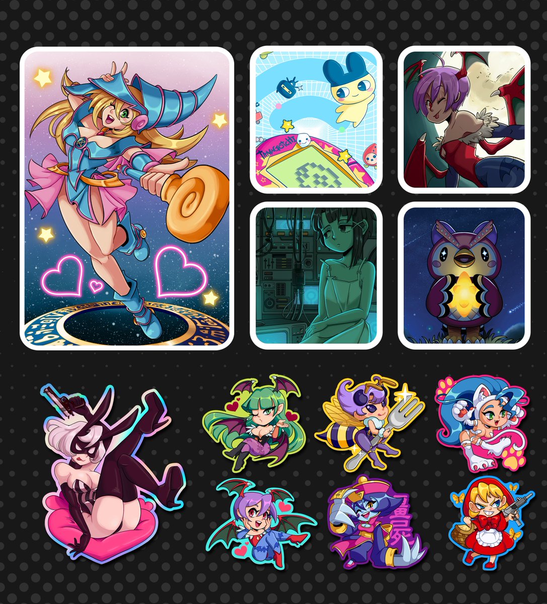 Bunny_Bones_'s tweet photo. ✨SHOP IS OPEN!✨
✰A4 high quality prints
✰'GunBunny' Holographic sticker
✰Darkstalkers stickers
https://t.co/2VmpJFJzde

#darkstalkers #yugioh #etsyshop https://t.co/UJuZ0QMasi