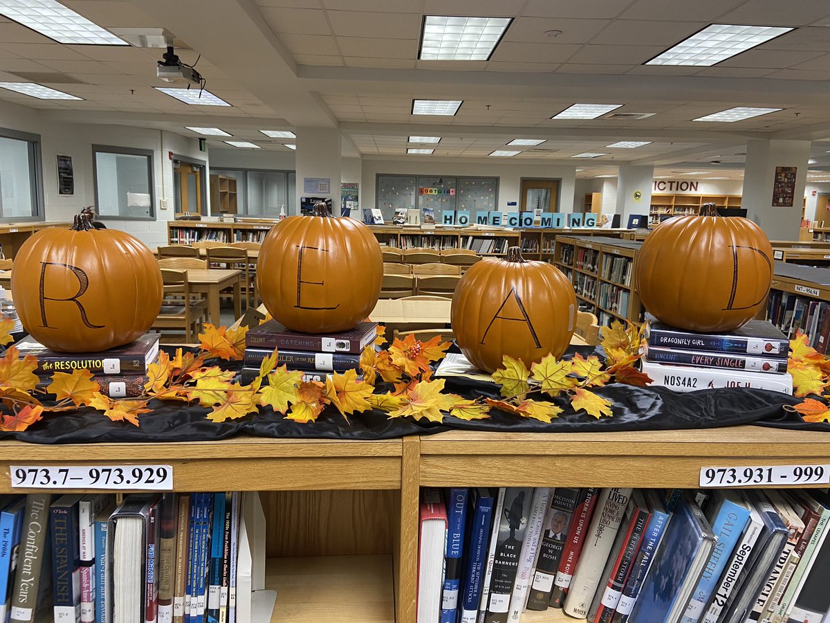 The student aides have declared that it’s officially Spooky Season!! Check out one of our student suggested books today!