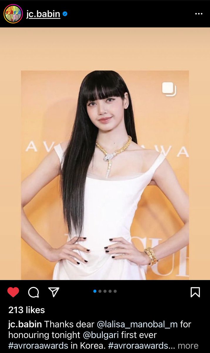 miew2000's tweet photo. ���ุณพ่อบาบินมาอวดลูกสาวแล้วค่ะ
LALISA AT AVRORA AWARDS
#LISAxBvlgariSeoul https://t.co/wYWkKdogjA