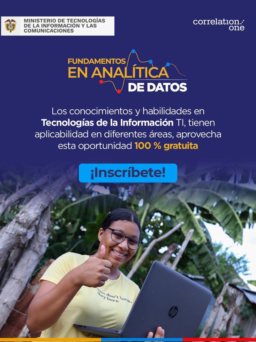 La convocatoria de Fundamentos en 🖥️#AnalíticaDeDatos cuenta con algunos temas como: 

📘Alfabetización de datos 
📘Cuantificación de datos 
📘Toma de decisiones basado en datos 
📘Interpretación de datos

Postúlate📲bit.ly/Analiticadedat… #GobiernoDelCambio