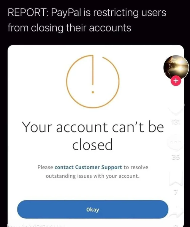 WallStreetMav's tweet photo. Apparently PayPal is tired of losing customers so they’re now keeping them hostage. Forcing you to call customer service instead of just doing it online.
#DeletePaypal #DeleteVenmo https://t.co/SDqApWcsmR