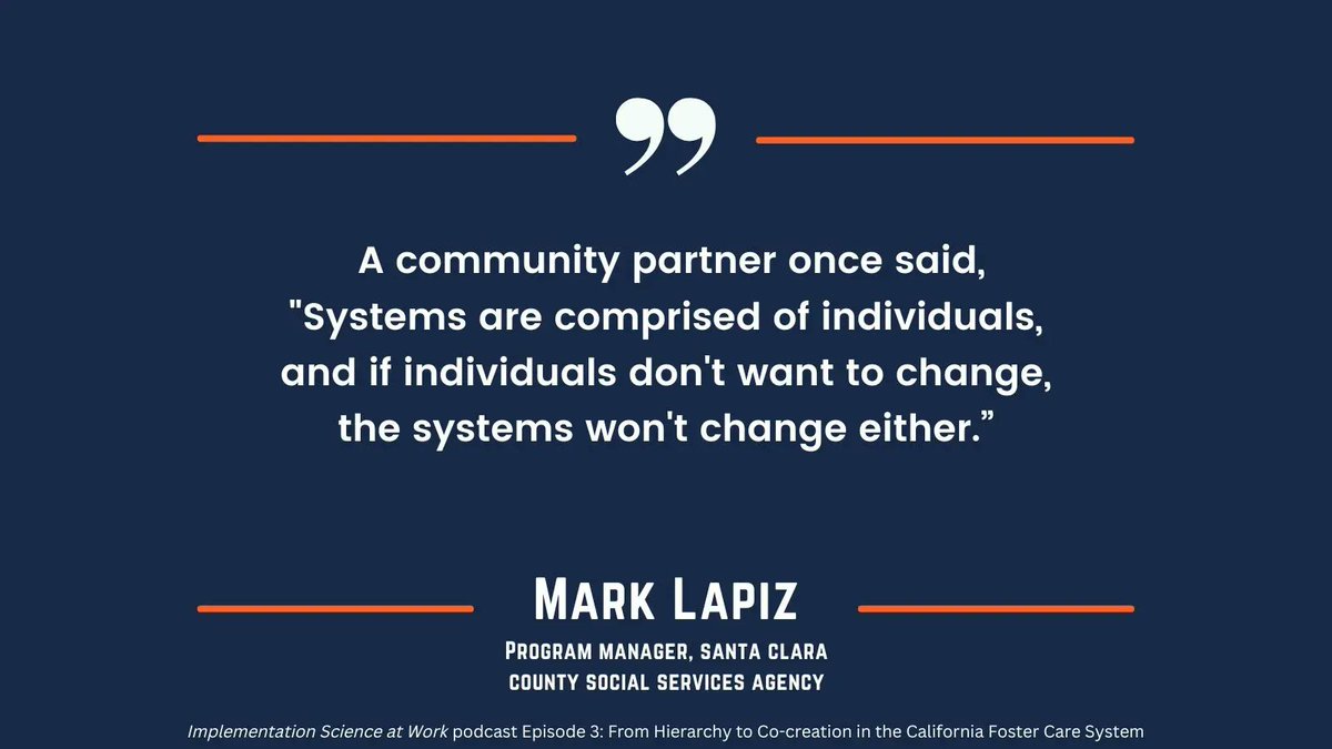 How can organizations and systems co-create with communities? How can #impsci shift power to promote #equity and include diverse voices in decision making? 

Listen to Episode 3 of the Implementation Science at Work podcast to hear these ideas and more! buff.ly/3eBuRmZ