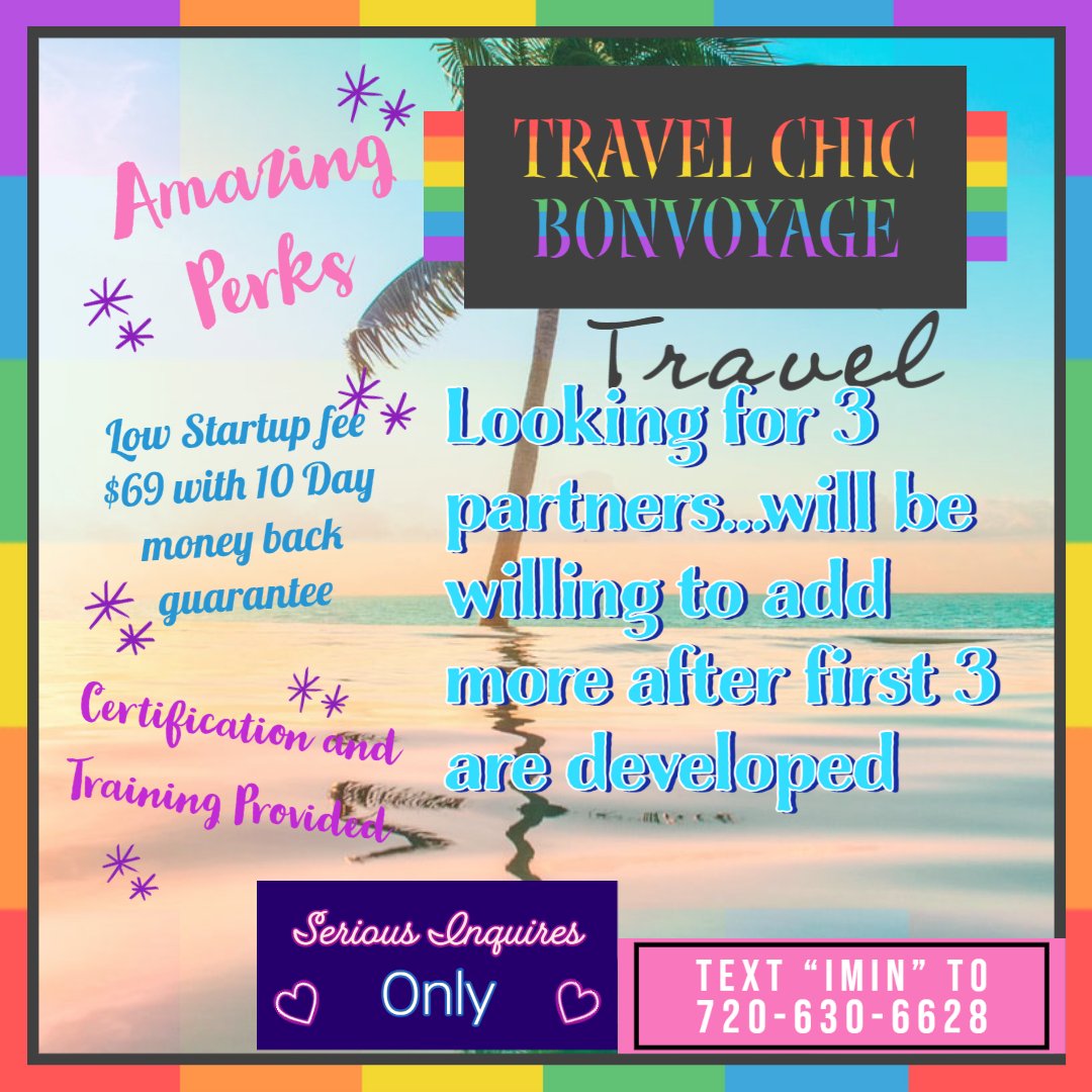 TravelChicBon's tweet photo. As I build my own team, I have decided to only take on 3 at a time to start.. the reason for that is I want to have time to develop these 3 in the right way and help you get solid ground before bringing on more people. It's not just about the numbers.. https://t.co/g1A2fxqXlm