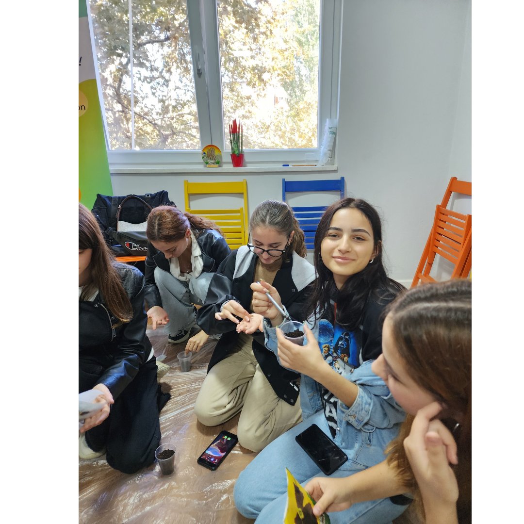 SocietyAct's tweet photo. ️The Be a Man club gathered again this time to brainstorm new activities and innovations.  After that they all sat together and planted flowers and seedlings, named and drew them.  Now they will have a new responsibility, to take care of their plant!
@CARE_Balkans  @AustriainALB https://t.co/x10Dn1faMZ