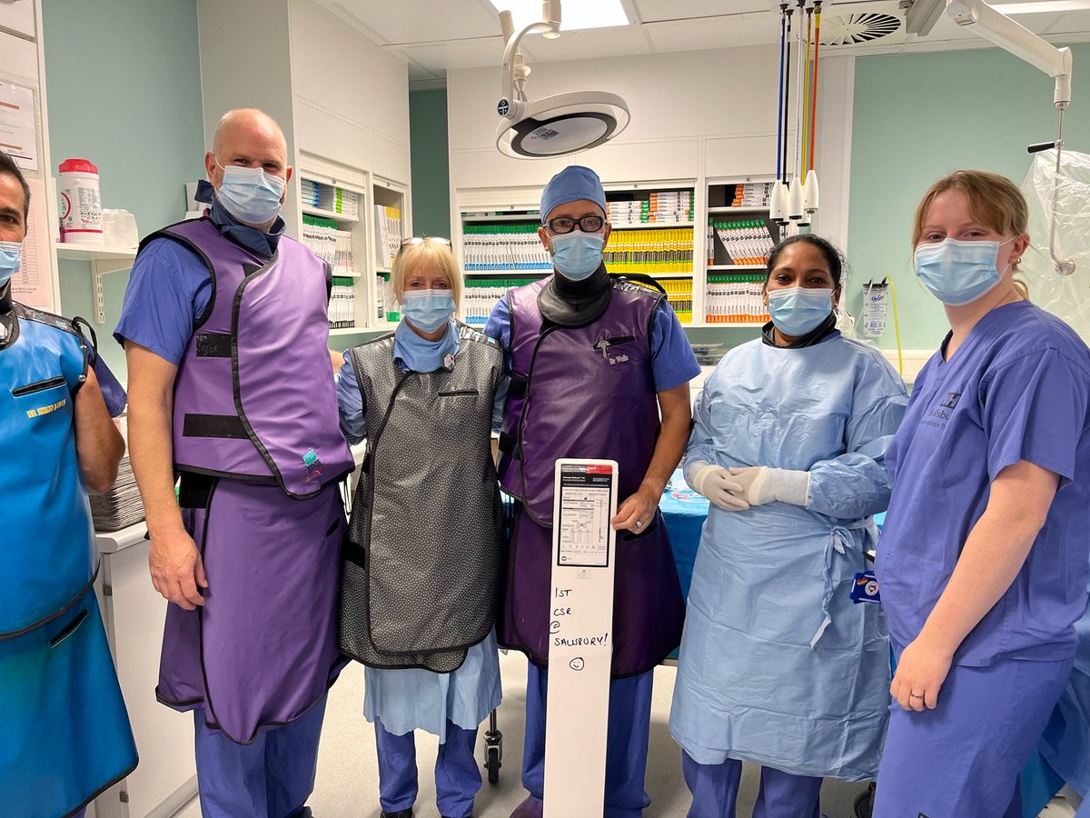 fwitherow's tweet photo. Great day proctoring coronary sinus reducers at Salisbury Hospital. Great cases and great team. ⁦@Neovasc⁩ ⁦@SalisburyNHS⁩ ⁦@BCIS_uk⁩ https://t.co/pgtVSZNSMm