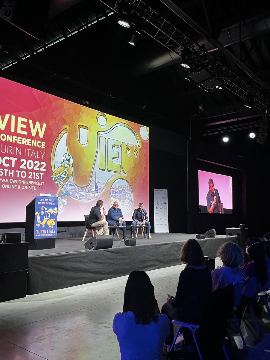 larosa_luciana's tweet photo. The metaverse represents the ideal field for merging different arts (film, animation, design, game) and breaking down barriers to allow artists to fully express themselves through new technologies. #julienfournie #jeanpaulcauvin #marcpetit now at ⁦⁦@ViewConference⁩ https://t.co/zCM1Ylr4mf