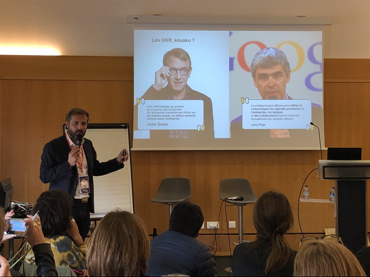 « le management par objectif n’est plus adapté aux attentes des collaborateurs ni aux nouveaux modes de travail de l’entreprise ». <a href="/JbGouin/">Jean Baptiste Gouin</a> au <a href="/SRCOuest/">@SRCOuest</a> 
#OKR
