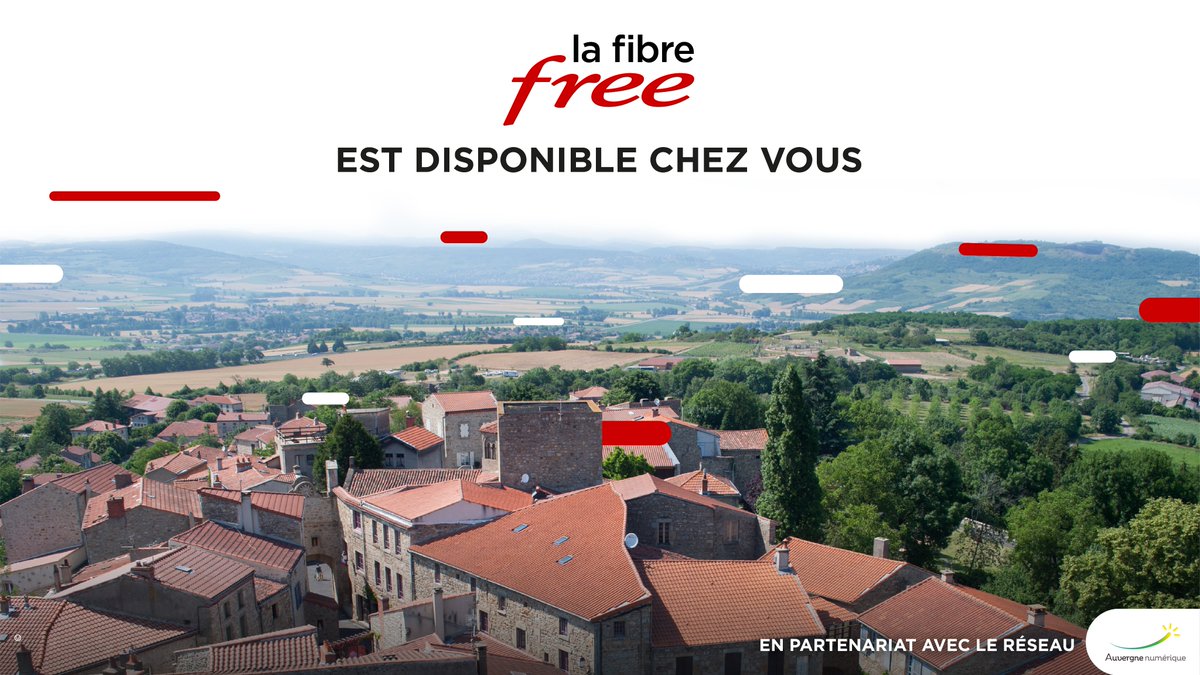 La Fibre Free est disponible sur le RIP #AuvergneNumerique et arrive sur les communes de :
📍Olloix
📍Saint-Saturnin
📍La Tour-d'Auvergne
📍Saint-Amant-Tallende
<a href="/Departement63/">Puy-de-Dôme, mon Département</a> @auvergnehalpes <a href="/OrangeConcess/">Orange Concessions</a>
#AuvergneNumerique #Puydedome #fibre #free
