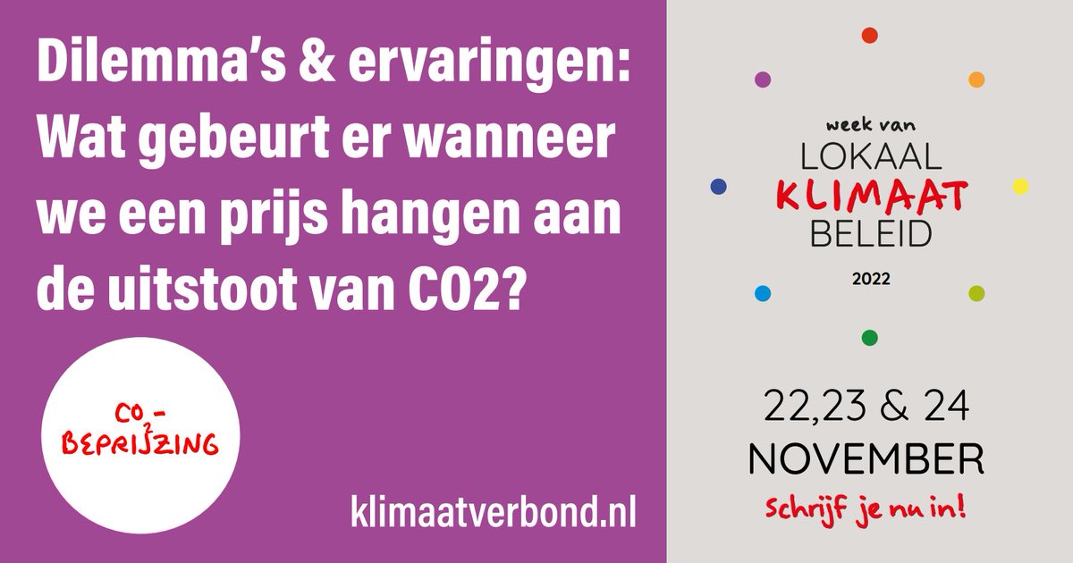 Als een #CO2prijs onderdeel wordt van de totaalprijs van iets kunnen we die impact op het klimaat meewegen in onze besluiten. Dit maakt het voeren van maatschappelijk verantwoord beleid gemakkelijker en laagdrempeliger. Hoe? Praat mee! 👉🏽 buff.ly/3TaUF8B #TruePrice