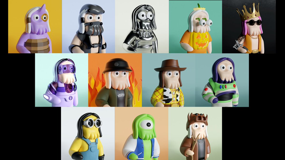 this is the unsold items on #WeirdoPablo Collection
just click the link and get them out! 

it's only
0.0075 $WETH

#NFTGiveaways #nftpolygon #NFTProject