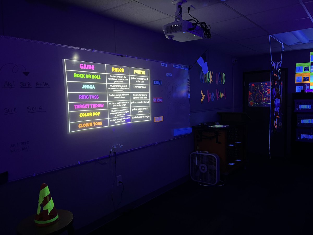 Glow games has been a success!!! We’re reviewing for our quarter exams!