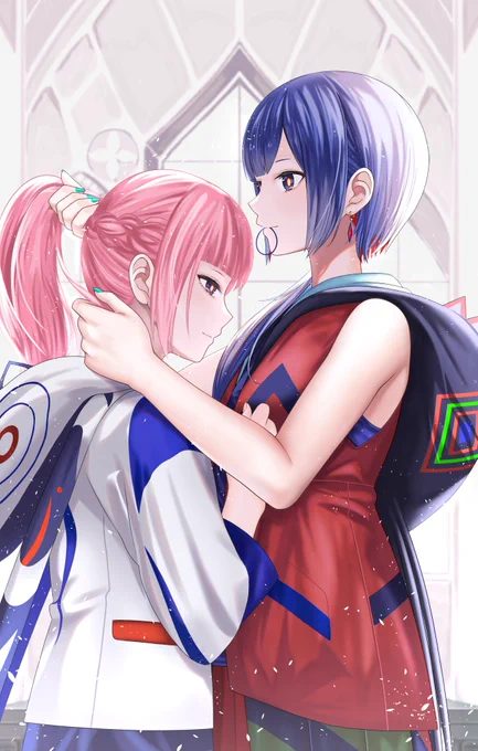 「Sisters Anniversary 」ずっと仲良し姉妹でいてね!おめでとう#神椿3周年#花譜4周年 #花譜美術部#理芽3周年 #理芽美術部 
