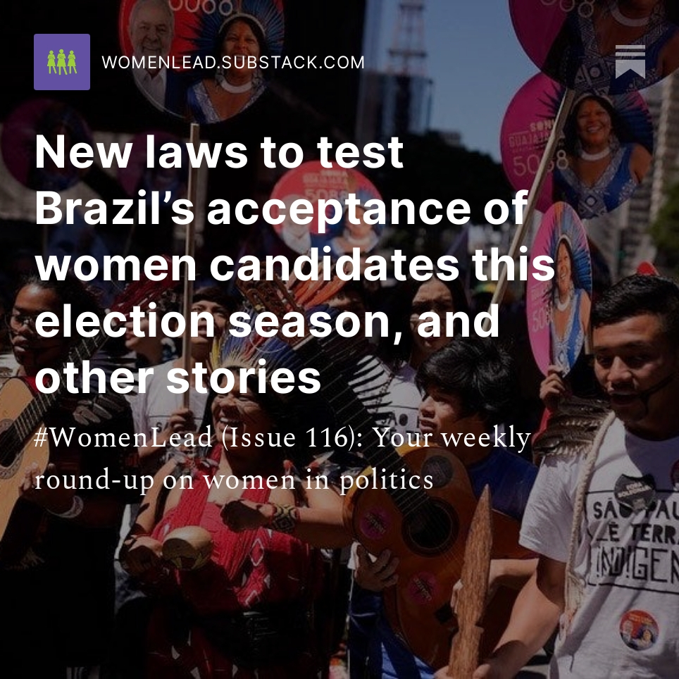 RepresentWatch's tweet photo. Do you subscribe to #WomenLead, a one-of-its-kind publication tracking the most important updates about #womeninpolitics? 

An absolute resource if that's a theme you work on! Check us out now! https://t.co/pT1cnihwo4

A glimpse of some our latest editions: https://t.co/HOYP3sBeAu