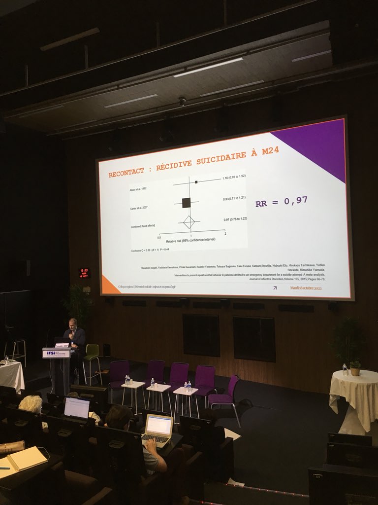 CRES_PACA's tweet photo. Colloque Prévenir le suicide - Metaanalyse sur l’efficacité du recontact
#collepse #préventionsuicide https://t.co/BY4mefutEs