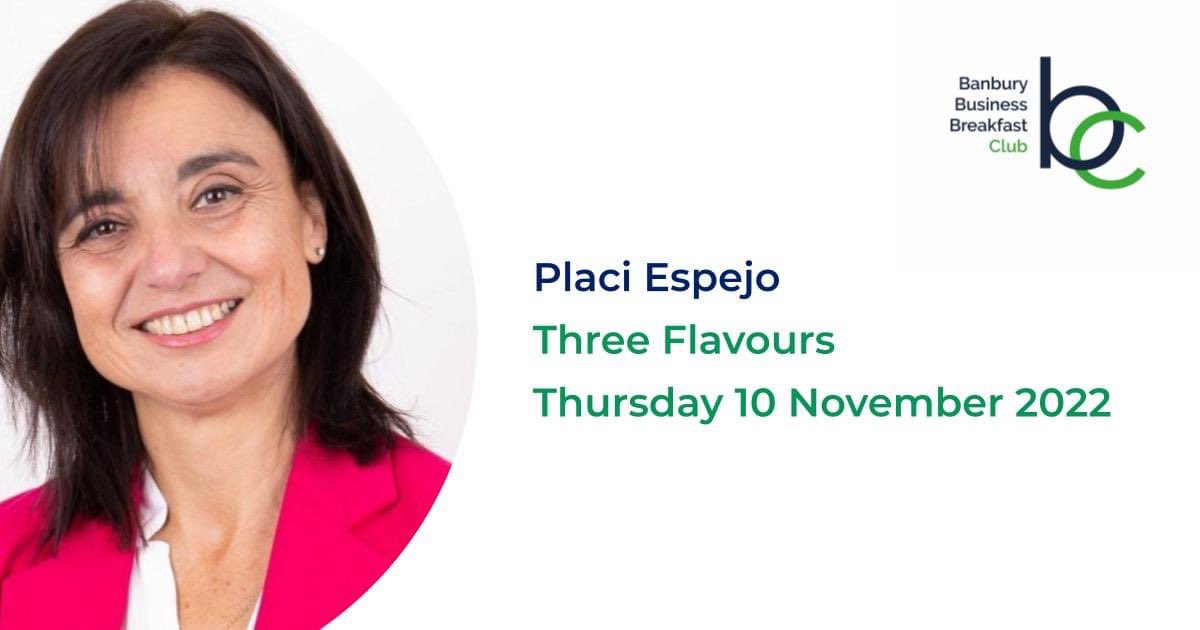 Join us for November's Banbury Business Breakfast Club Meeting. 📅 Thursday 10 November ⏰ 7:30 - 9:00am 🏢 Three Flavours 🥐 Breakfast roll & coffee 💷 £10 (payable on the day) 🔊@PlaciEspejo Book Here 👇 #BBBC #BanburyNetworking #Networking reattendance.com/public/5981