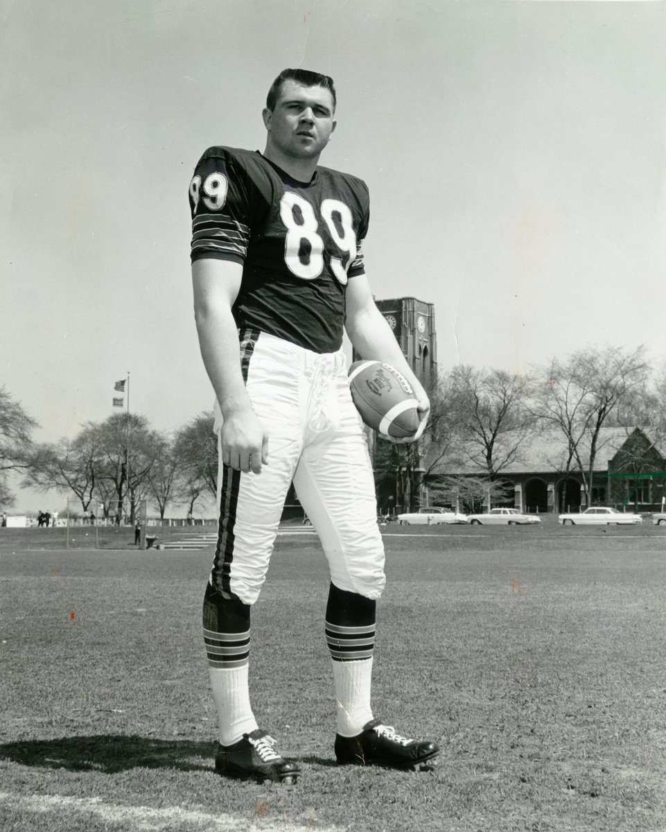 Today in Sports History: (10/18/1939) Mike Ditka (born Michael Dyczko) is born in Carnegie, PA. The TE was a 5-time Pro Bowler who had 5,800+ receiving yards and 43 touchdowns in the NFL. #pitt #bears #NFL