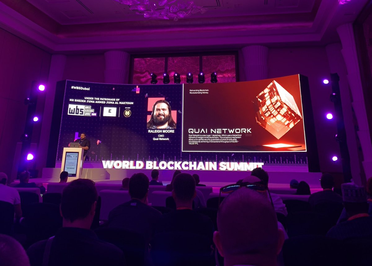 Quai Network’s CMO @blucheckpending Keynote Speech on “Why Specialization is a symptom of failure not a symptom of success in the Crypto Space” at @WBSglobalseries in #Dubai. 

<a href="/atlantis_dubai/">Atlantis the Palm</a> #crypto #cryptocurrency #blockchain #Web3 #NFTs #DeFi #WBSDubai #WBS #AtlantisDubai