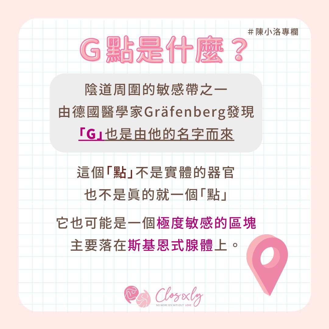 closexly's tweet photo. 神秘的 G 點到底藏在哪裡？🐔

💁‍♀️性愛專欄作家 - 小洛 
出於好奇也曾上網爬文看介紹
但無論是用公分來做指標
或形容為陰道內粗糙的那區
總不太能真正的意會 🧐❓

在自我探索的過程中
用另一種尋找到了 ✨神秘之地✨ 
也許你 / 妳也可以參考看看！

陳小洛專欄》G點怎麼找？ https://t.co/2cG22X5nhK