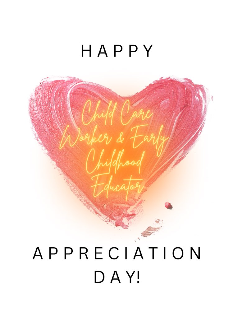 KristaPerry's tweet photo. To all my fellow Educators, Happy Child Care Worker and Early Childhood Educator Appreciation Day π. #ECEAppreciationDay #CCWAD #ThankanEducator #ECE https://t.co/1Su6en9fyJ