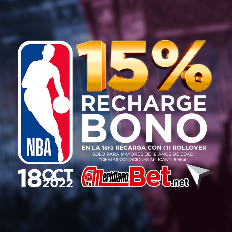 Meridianoonline's tweet photo. Arranca el primero de la temporada de la #NBA. Apuesta este 18 de octubre y recibe el bono de 15% en la primera recarga del día en cualquiera de los métodos.
.
#baloncesto #meridianobet #bet #deporte #bascket #temporada #bono #recargas #rollover1 https://t.co/Q3ugbfJn1M