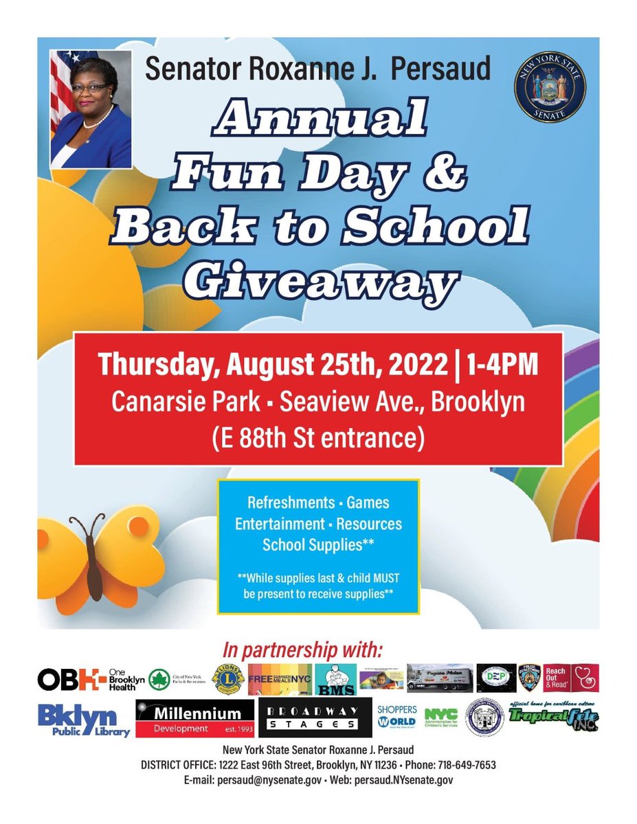 American_Debate's tweet photo. On August 25, we had a table as a community partner for @SenatorPersaud Annual Fun Day & Back to School Giveaway. We gave out snacks and juice as well as gave out $50.00 dollar gift cards for Back to School supplies #DebateChangesLives #ADLEVENTS #ADLMEMORIES https://t.co/Ao3kq1m3bB