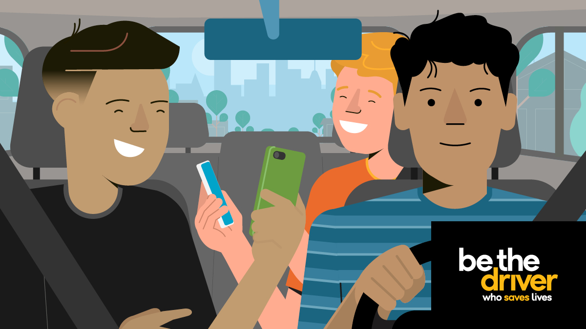 Hey teens — heads up! Texting while driving is a quick way to cause a crash —and it’s against the law. #BeTheDriver who puts their cellphone away while behind the wheel. #TeenDriving #DistractedDriving