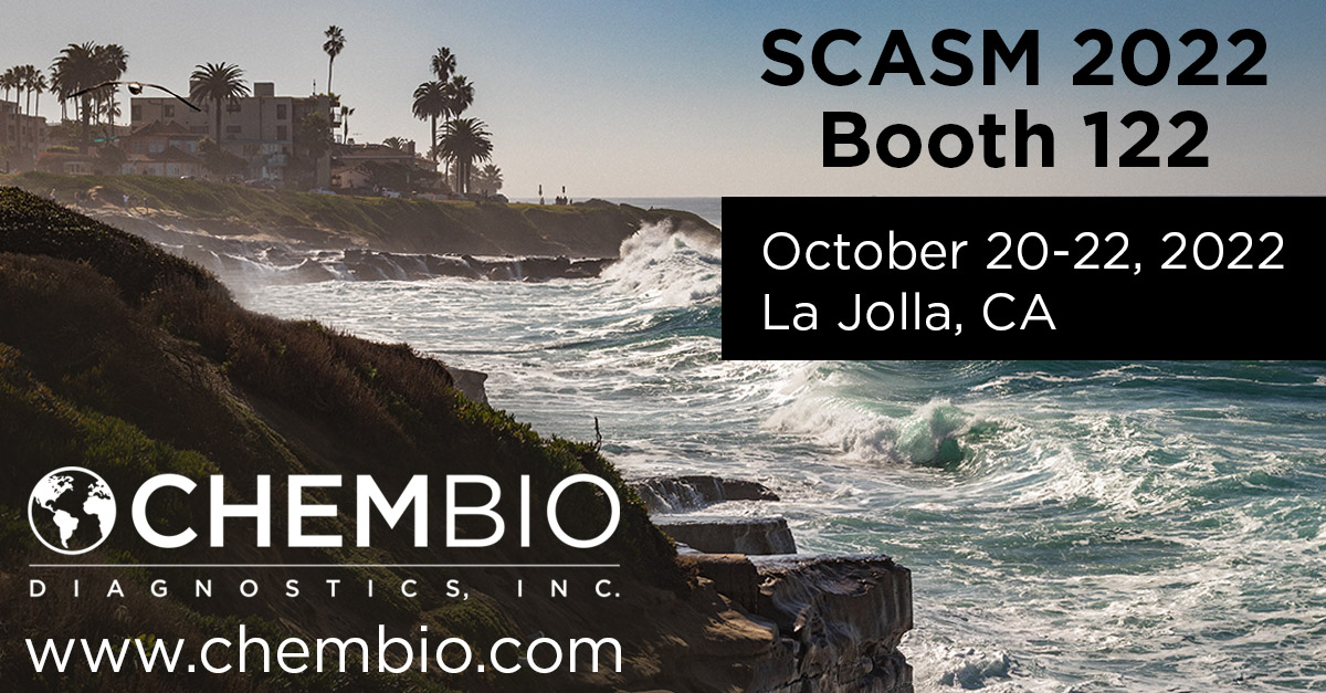 ChembioDx's tweet photo. Will you be at SCASM this week? Visit Chembio at booth 122 and learn more about our easy to use, reliable rapid tests for infectious & respiratory diseases, including HIV, Syphilis, COVID and Influenza.
https://t.co/VMHBFqCX1w
#SCASM2022 #SCASM #HIV #COVID https://t.co/c0evjnyvWN