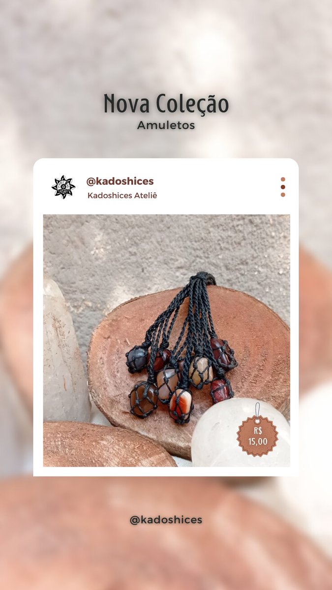 kadoshices's tweet photo. Colar com pedra ágata de fogo castroada. Tamanho P
Só R$15,00! Deu a louca na gerente! Misericórdia!
...
Lembrando que as pedras são naturais e sofrem variação de cor e tamanho e também sofrem alteração de cor por conta da luz da foto! https://t.co/TriQeThJ0E