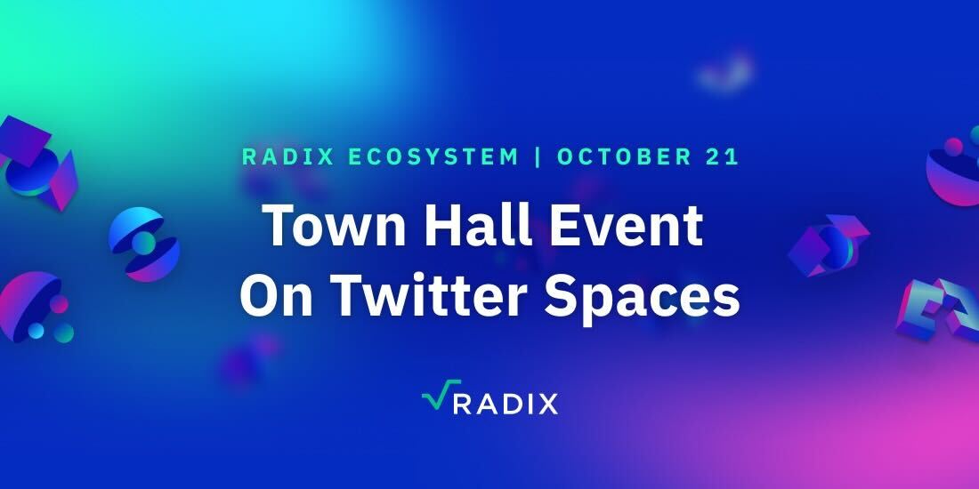 Ecosystem Town Hall 📢 Join the first #Radix ecosystem event this Friday @ 2 PM UTC RDX Works & the Radix Community Council will invite 4 projects each month to come chat Friday will include 👇 @ociswap @radnode @vikinglandnft @GnomeSocietyNFT $XRD twitter.com/i/spaces/1lPKq…