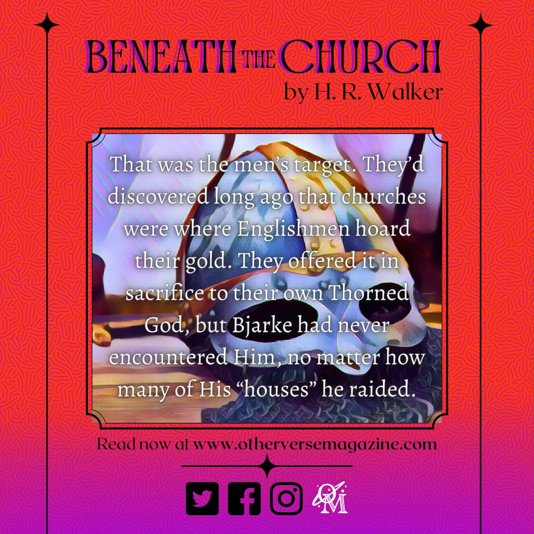 We're conguring some great stories for Otherverse Issue 3, so keep your eyes peeled this November. While you wait, get into the Halloween spirit with this horror story: H. R. Walker's 'Beneath the Church' is available to read at otherversemagazine.com #Otherverse #Halloween