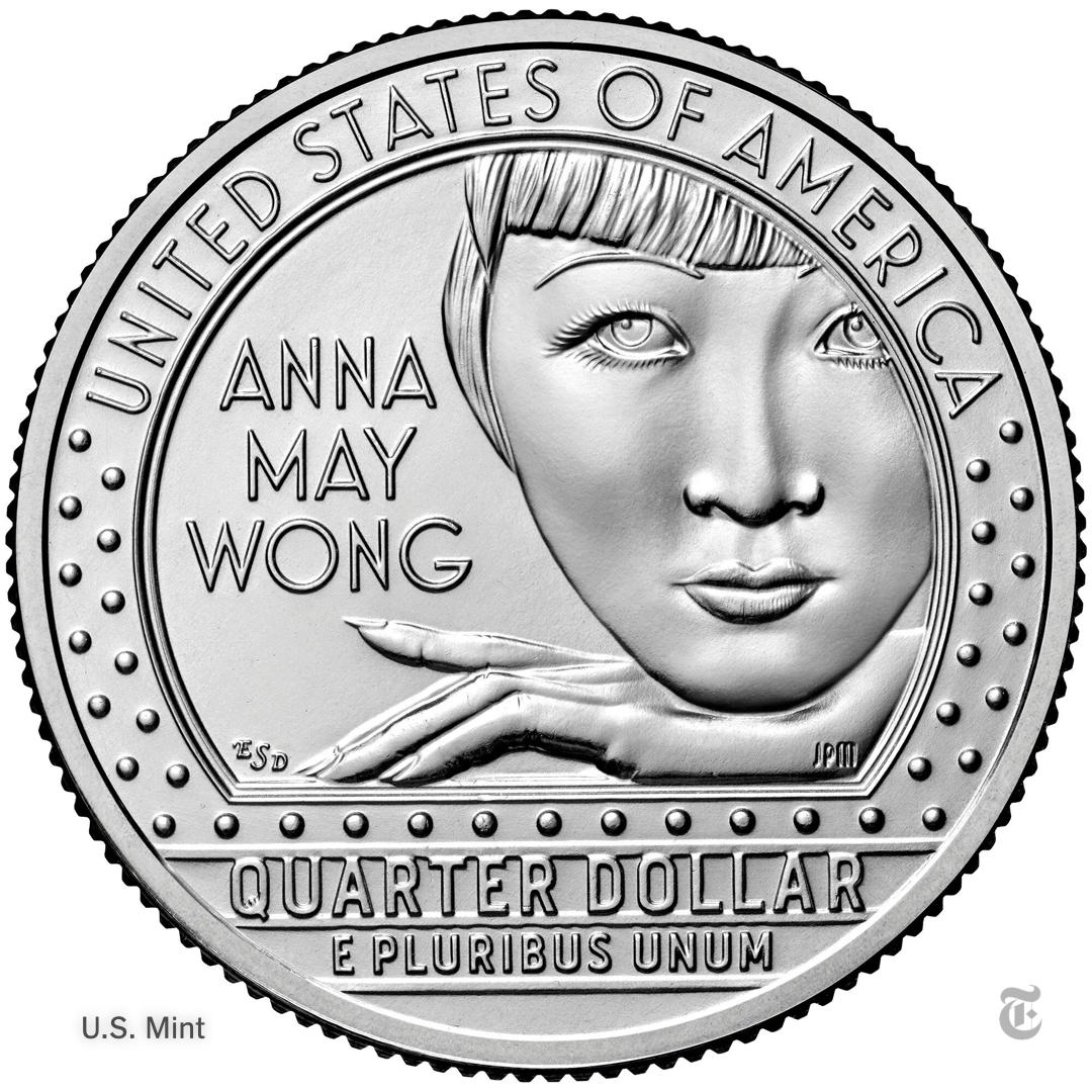 Anna May Wong, a Hollywood film star who had a trailblazing career, will be the first Asian American featured on U.S. currency. The U.S. Mint on Monday will begin producing quarters with her image. nyti.ms/3T94Muo