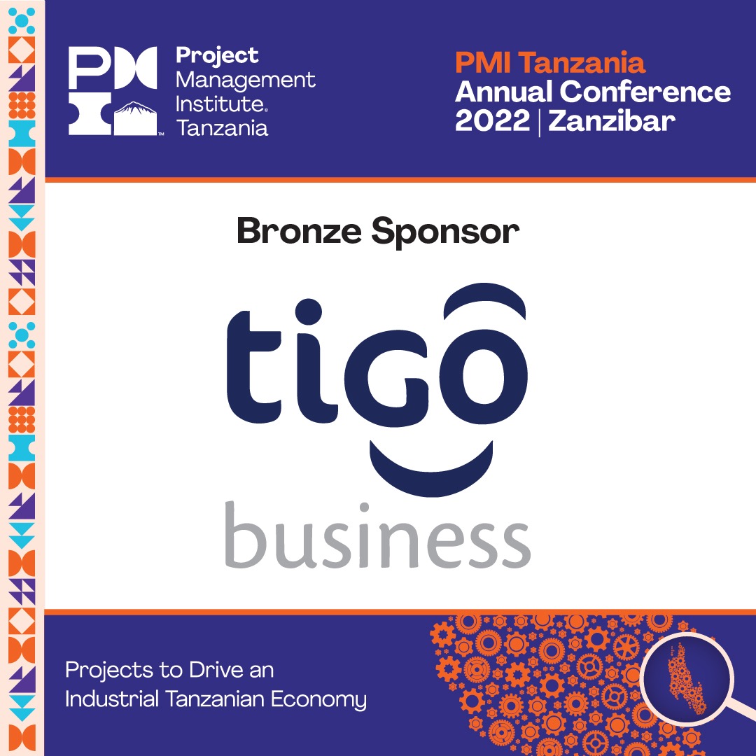 pmi_tz's tweet photo. We are thrilled to announce our Bronze Sponsor Tigo Business. 

Are you attending the @pmi_tz Annual Conference 2022? It'll be #TheOneToRemember

Details:
📅 20 &amp; 21 October
📌 Golden Tulip Airport Hotel Zanzibar
💰 Tickets: https://t.co/ANIRbTytSN

#PMITanzaniaConference 🇹🇿 https://t.co/0UTm8voPgu