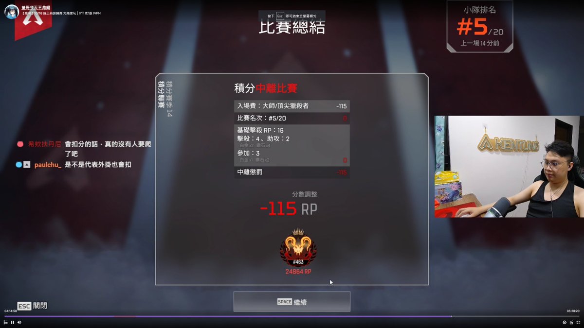 原本能加分的遊戲，真的是太好玩了 :) 
謝謝EA，謝謝APEX
給我這麼良好的遊戲體驗 👀