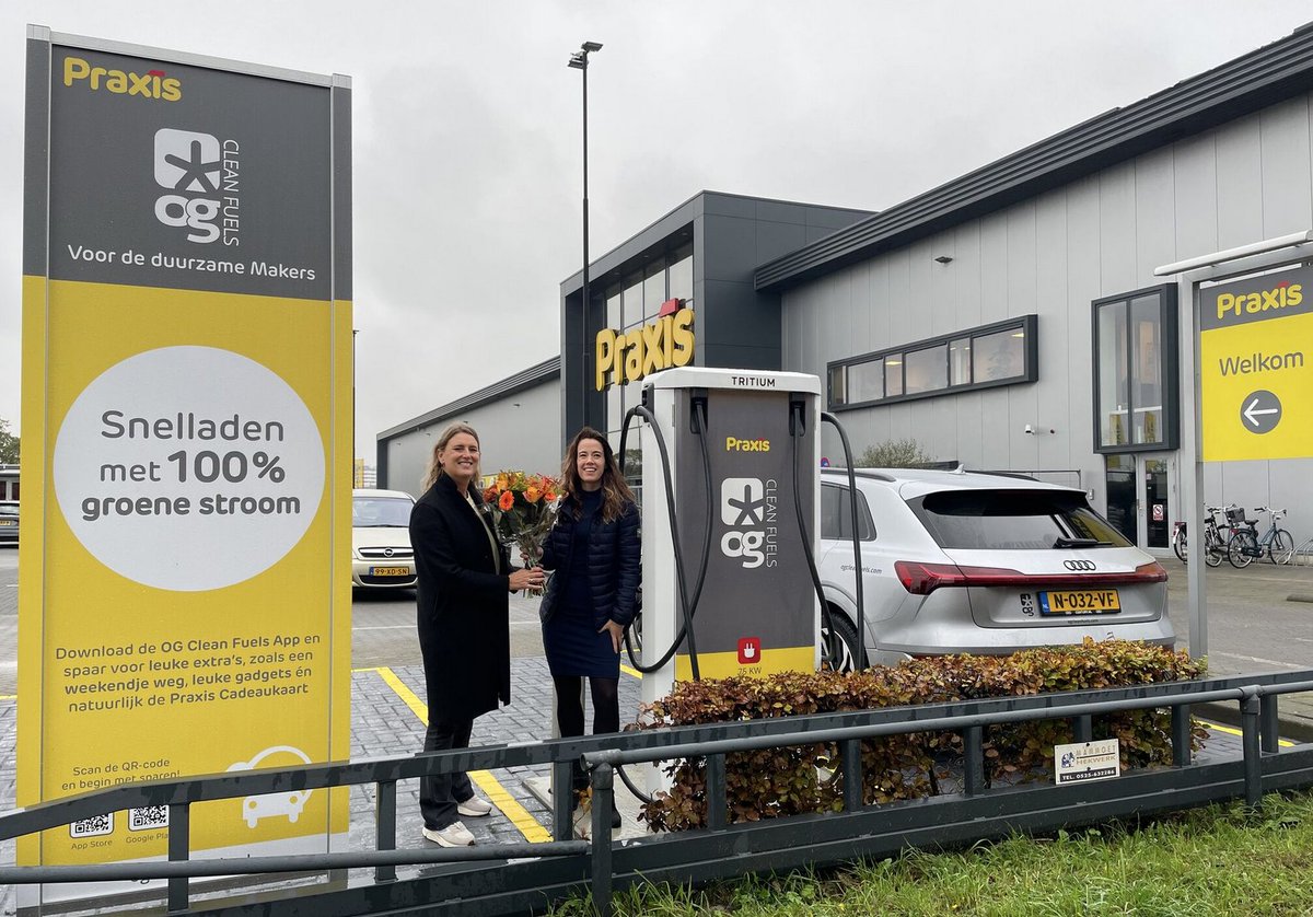 Shopping &amp; charging upgrades 🇳🇱

€0,65/kWh

This is <a href="/praxis/">Praxis Bouwmarkt</a> installing 75kW fast chargers at:
Praxis Almere Stad, Barendrecht, Capelle a/d IJssel, Purmerend &amp; Vlaardingen.

<a href="/ogcleanfuels/">OG Clean Fuels</a> 

More locations to follow!
⚡️⚡️⚡️
#alwaysbecharging
#fastcharging
#netherlands
#bouwmarkt