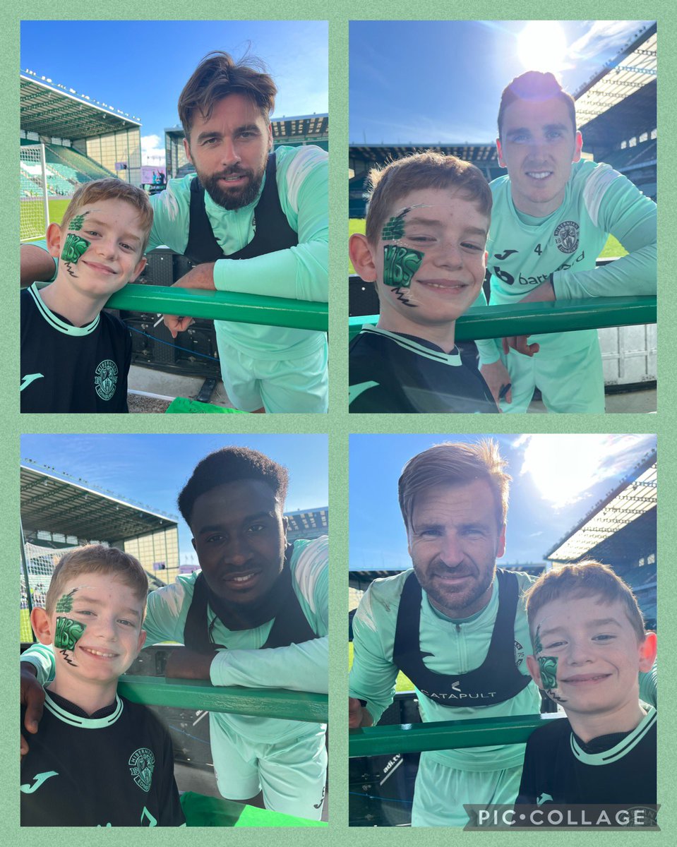 We had a great time at the open training session today. Thanks to all the players who signed autographs and let us take pictures! <a href="/HibernianFC/">Hibernian Football Club</a>