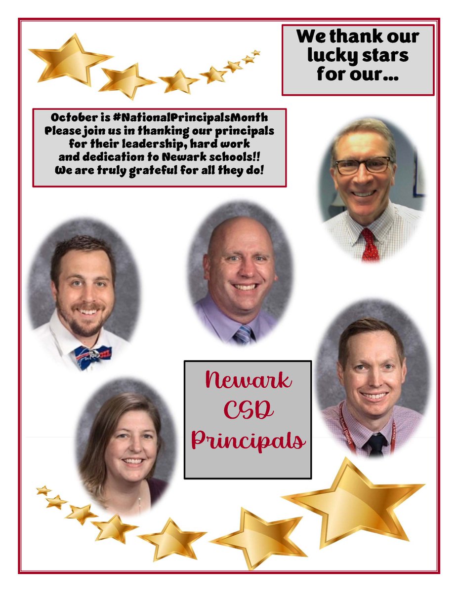 October is #NationalPrincipalsMonth Please join us in thanking our principals for their leadership, hard work and dedication to Newark schools!! 🦊