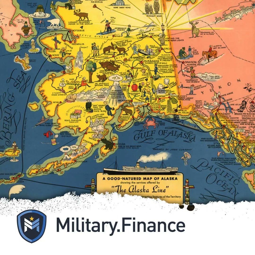 Today in US History,  October 18, 1867, the U.S. formally takes possession of Alaska after purchasing the territory from Russia for $7.2 million, or less than two cents an acre. 

#Mil #Military #Finance #Crypto #NFTs #America #USA #Patriot #Patriotism #militaryfinance