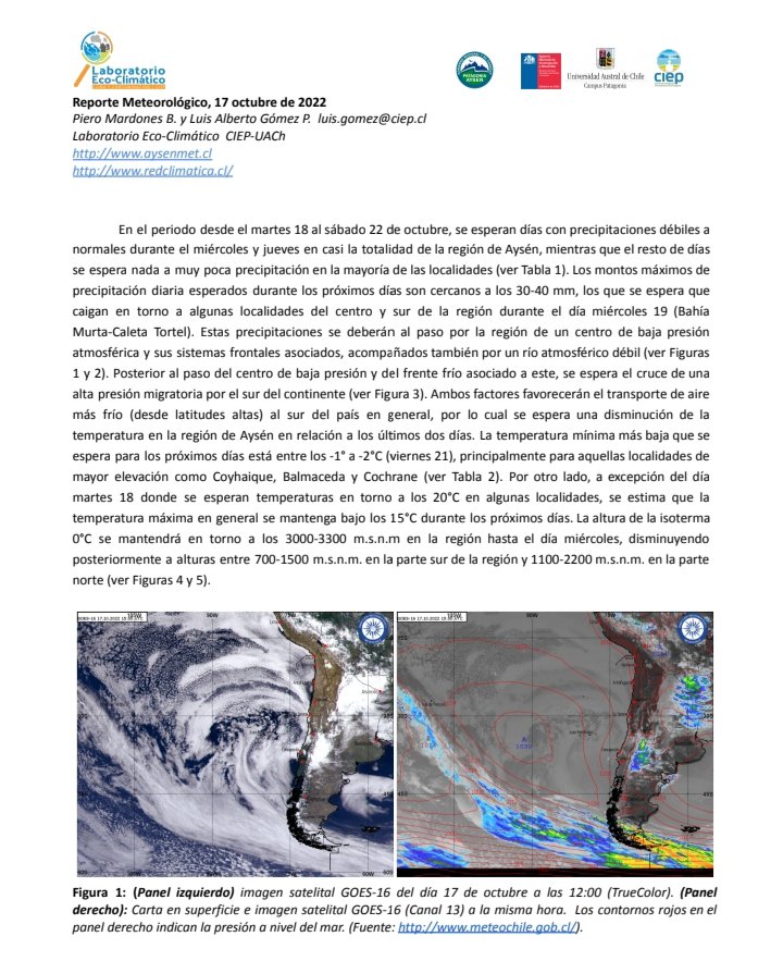 RedClimatica's tweet image. 🌡Reporte meteorológico entre hoy martes 18 al sábado 22 del presente, se esperan 🌧 débiles a normales debido al paso por la región de un centro de #Bajapresiónatmosferica Ingresa al link    -[👉] redclimatica.cl/?p=2694