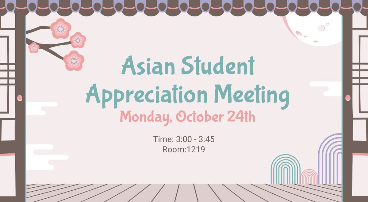 LCHS_AsianSA's tweet photo. Our next asa meeting will be Monday, October 24th !! 🖤🤍 https://t.co/wDZqSb4dc9