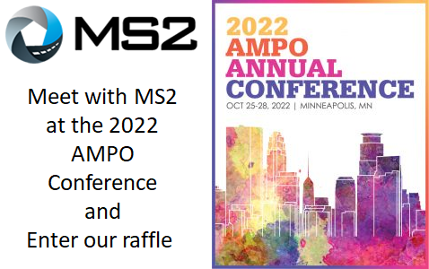 Join #MS2Soft at the <a href="/Assoc_MPOs/">Association of Metropolitan Planning Organizations</a> Conference in Minneapolis October 25 – 28. Visit our booth to learn about our Transportation Data Management System and enter to win an ultra-high definition TV. #TransportationManagement #trafficdata #trafficanalysis #Assoc_MPOs