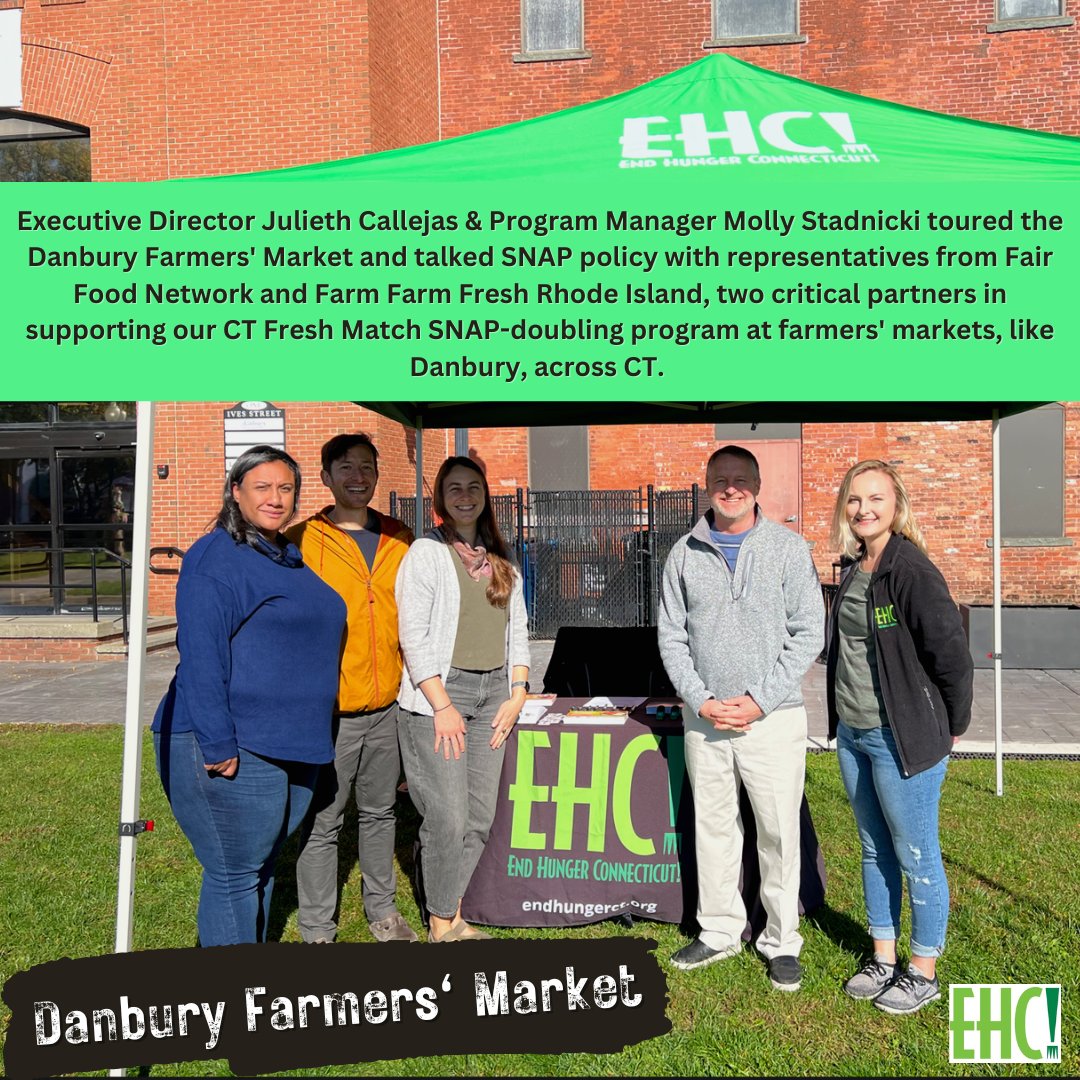EndHungerCT's tweet photo. EHC! was all hands on deck this past weekend; all staff covered several #outreach events spanning the entire state! So grateful to our hardworking staff & partners who hosted great events benefitting #CT communities! Highlights⬇️#endhungerct #foodforall #hungerfreect #teamwork https://t.co/ZcnaRJmIaq