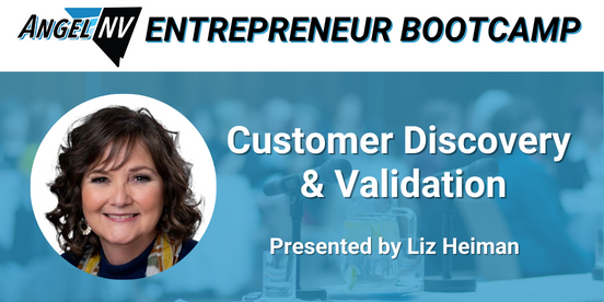 StartUp_Nevada's tweet photo. Join us TONIGHT for the AngelNV Entrepreneurs Bootcamp! In this session, hear from sales expert, Liz Heiman and learn about startup customer discovery!
Register & hear from more startup experts! -> https://t.co/FWoDrU5Cpf
#AngelNV #startups #entrepreneur #customerdiscovery https://t.co/piMgwODEKj