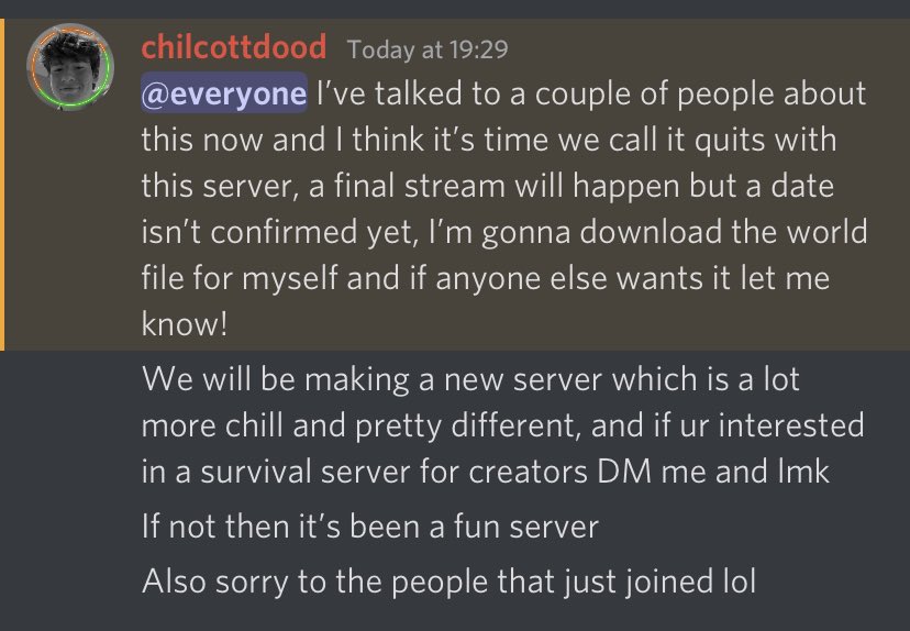 ChilcottDood's tweet image. o7 it’s been fun